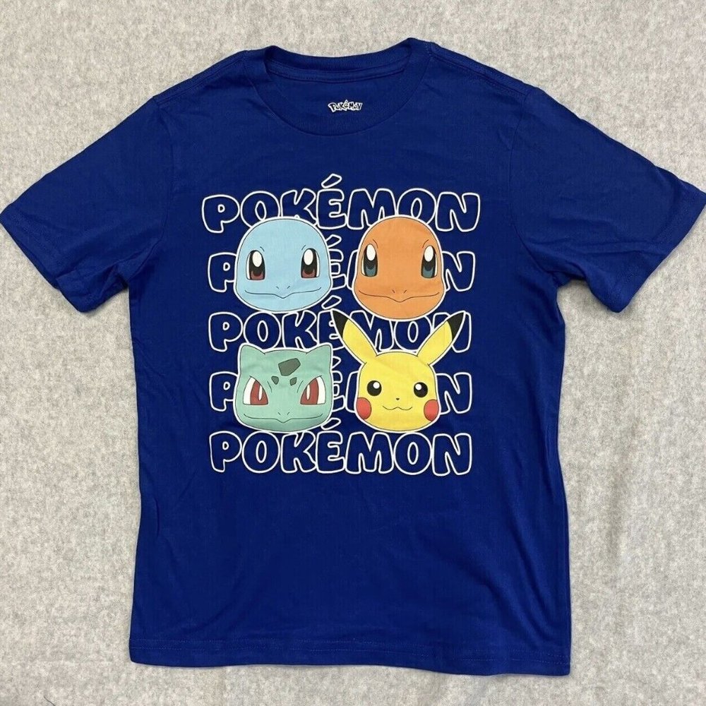 NWOT Pokemon Boy's‎ Blue Short Sleeve T-Shirt Multiple Sizes
